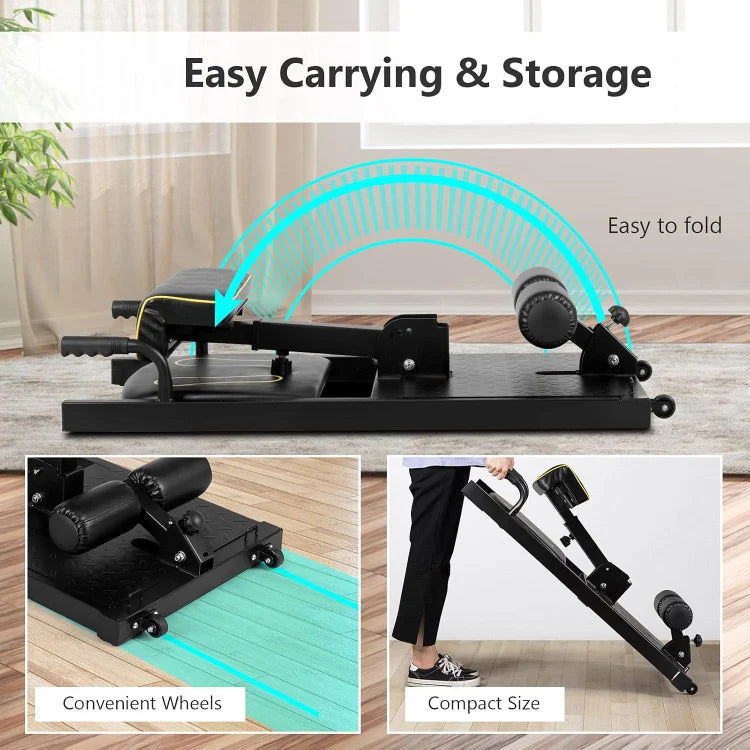 8 in 1, Multifunctional Squat Machine for Leg Strength Training, Sit-Up, Push-Ups
