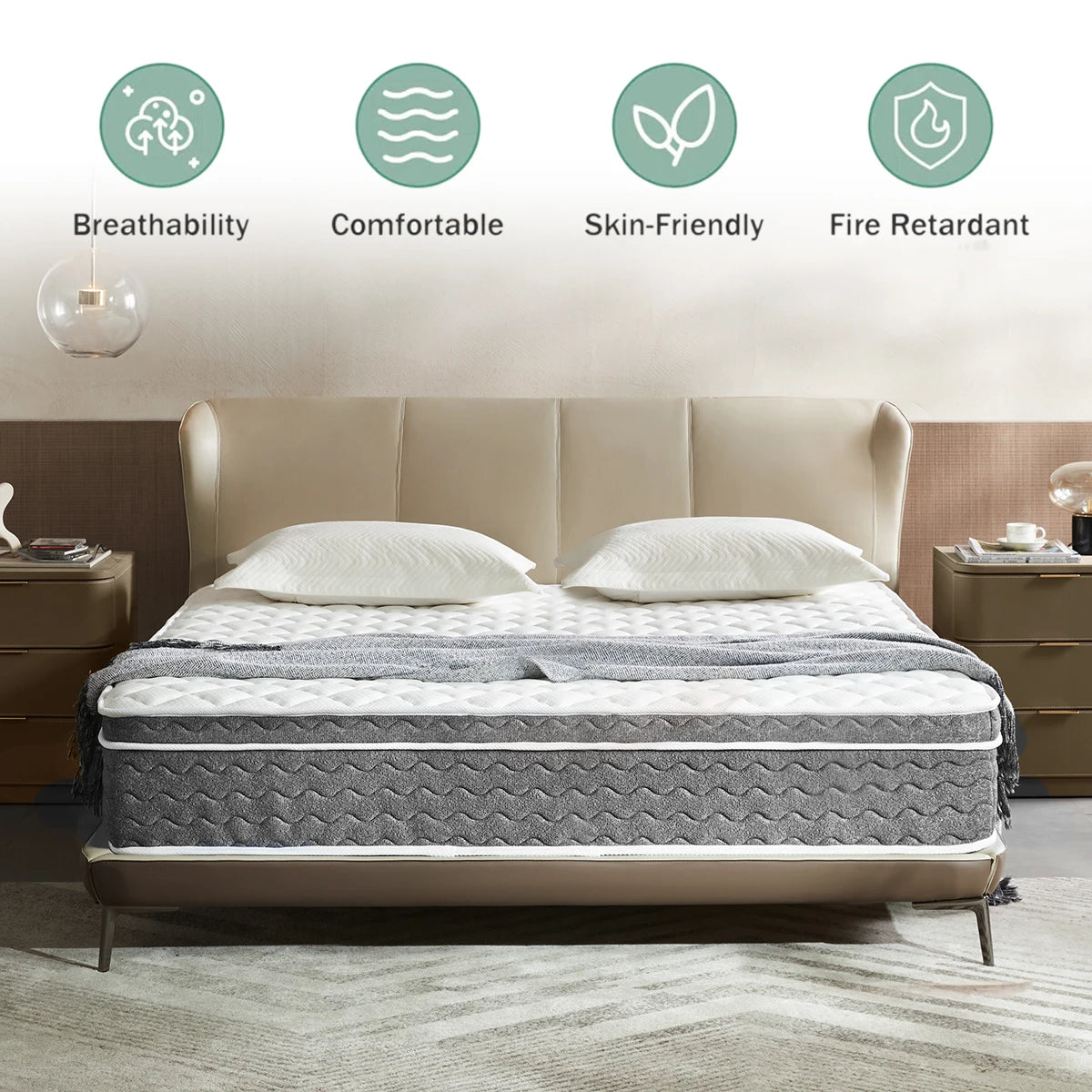 10/12/14 Inch Queen Size Mattress Hybrid