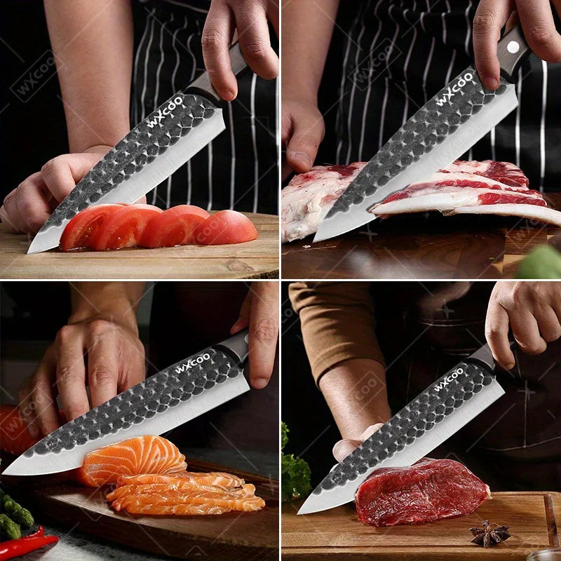 8PCS Stainless steel Professional Kitchen Chef Knife Set