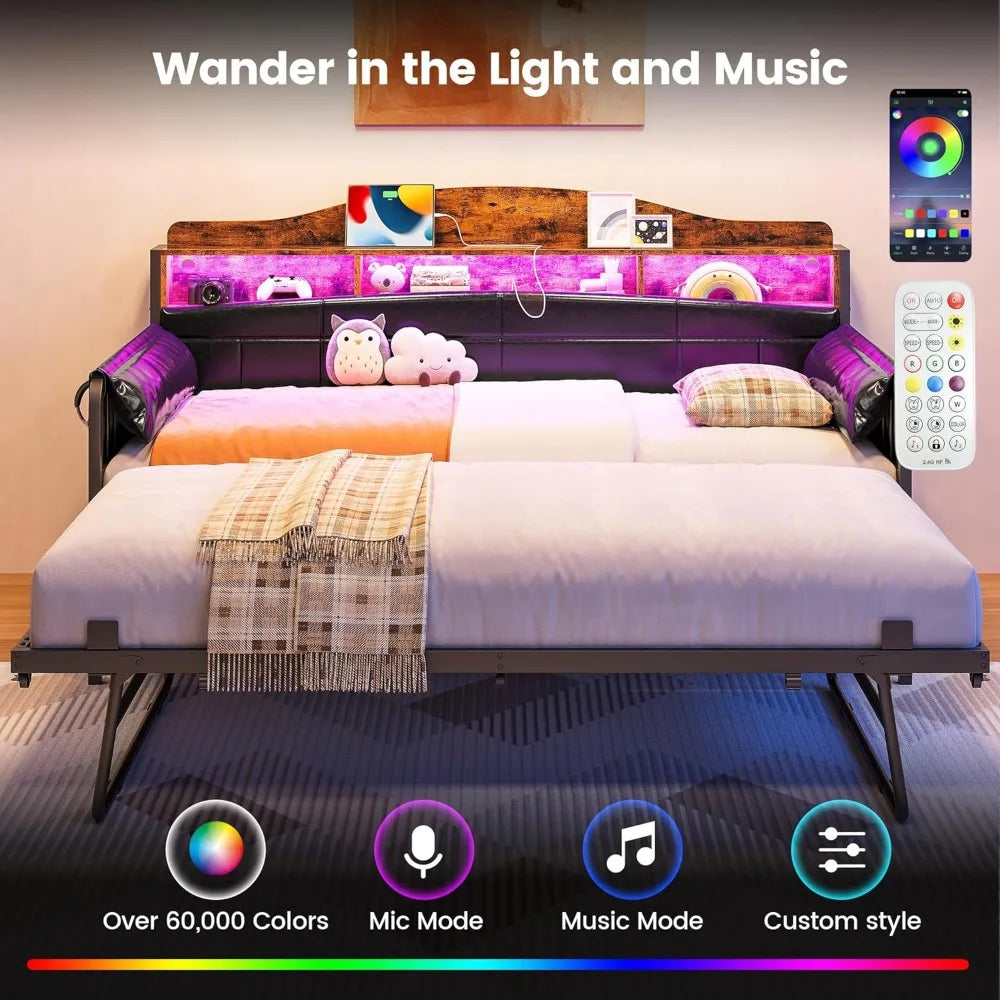 Twin XL Day Bed with Charging Station