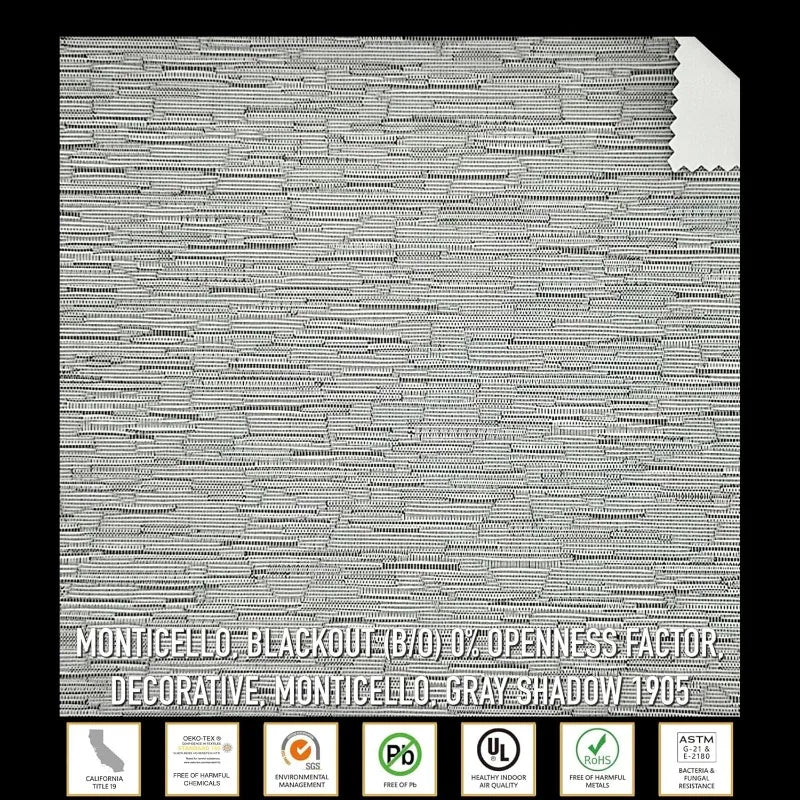 Window Motorized Blind with Fabric Insert