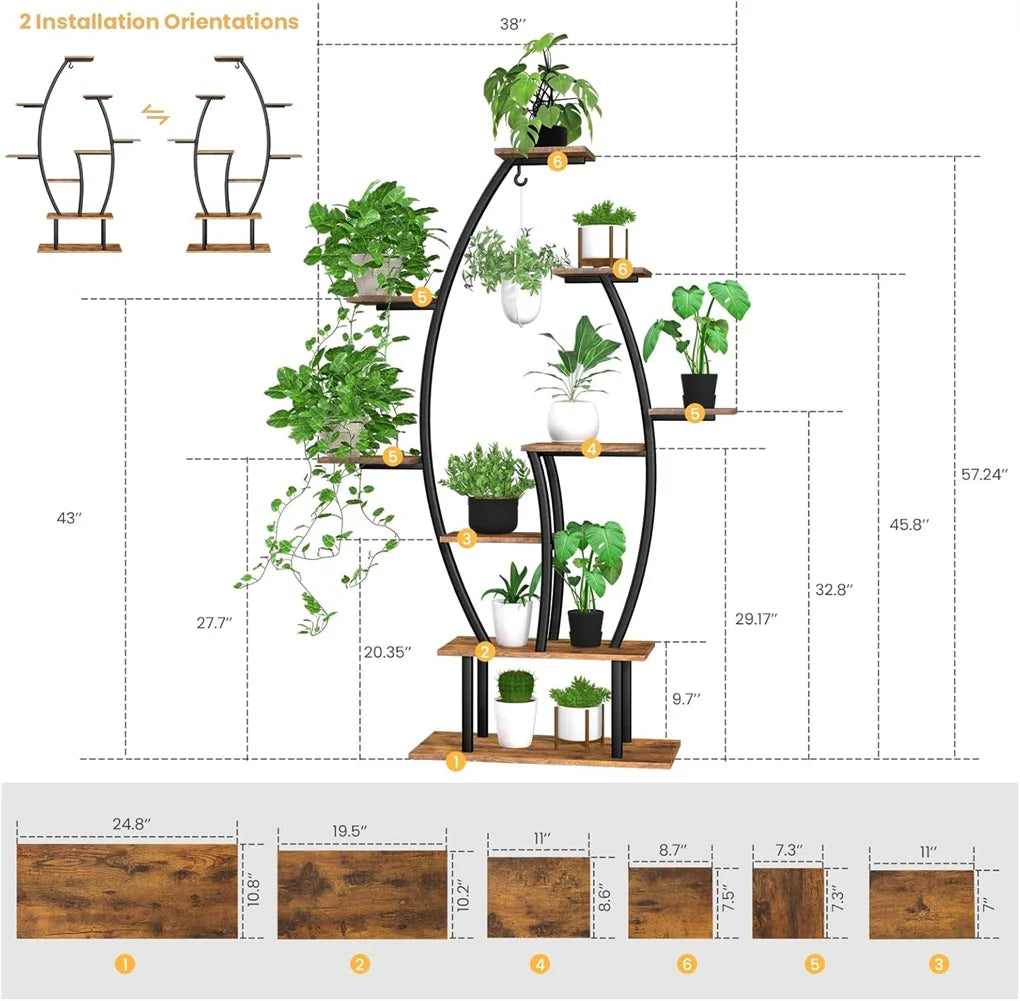 9-Tiered Indoor Plant Stand for Indoor Plants