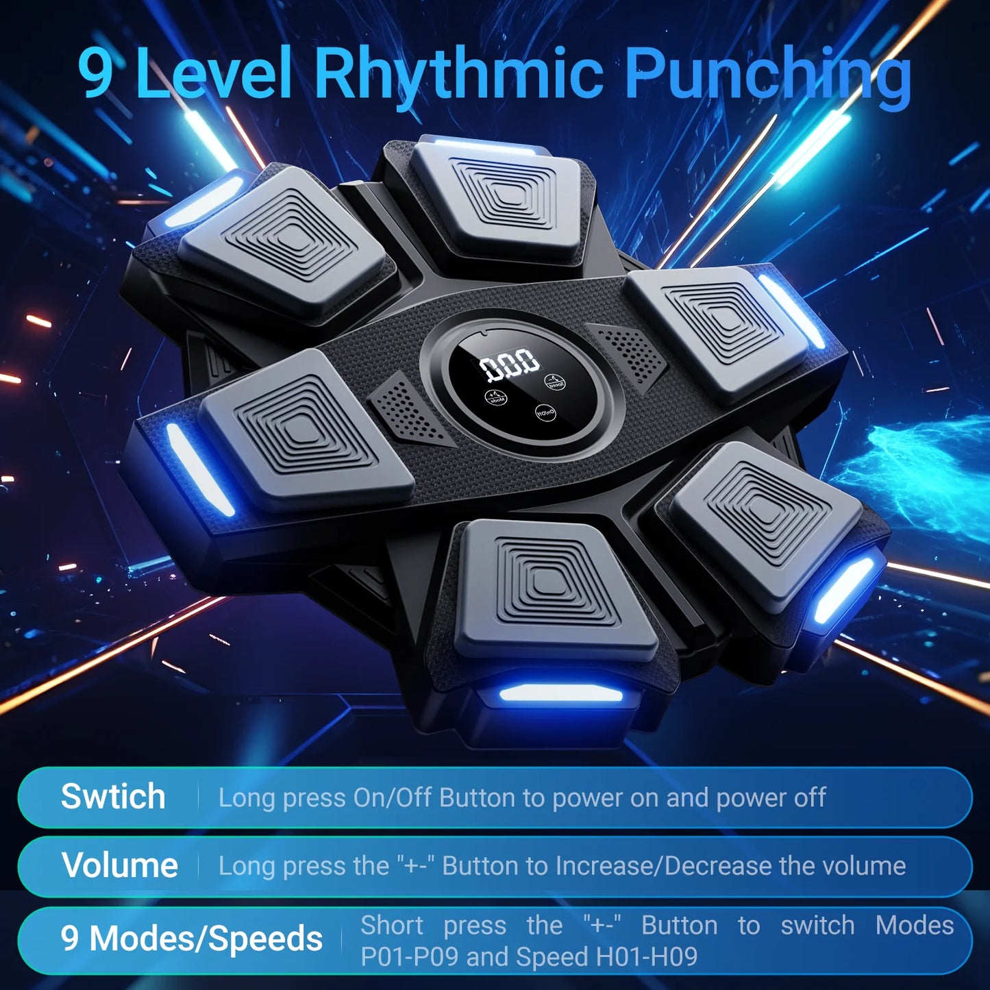 Musical boxing machine, suitable for both adults and children