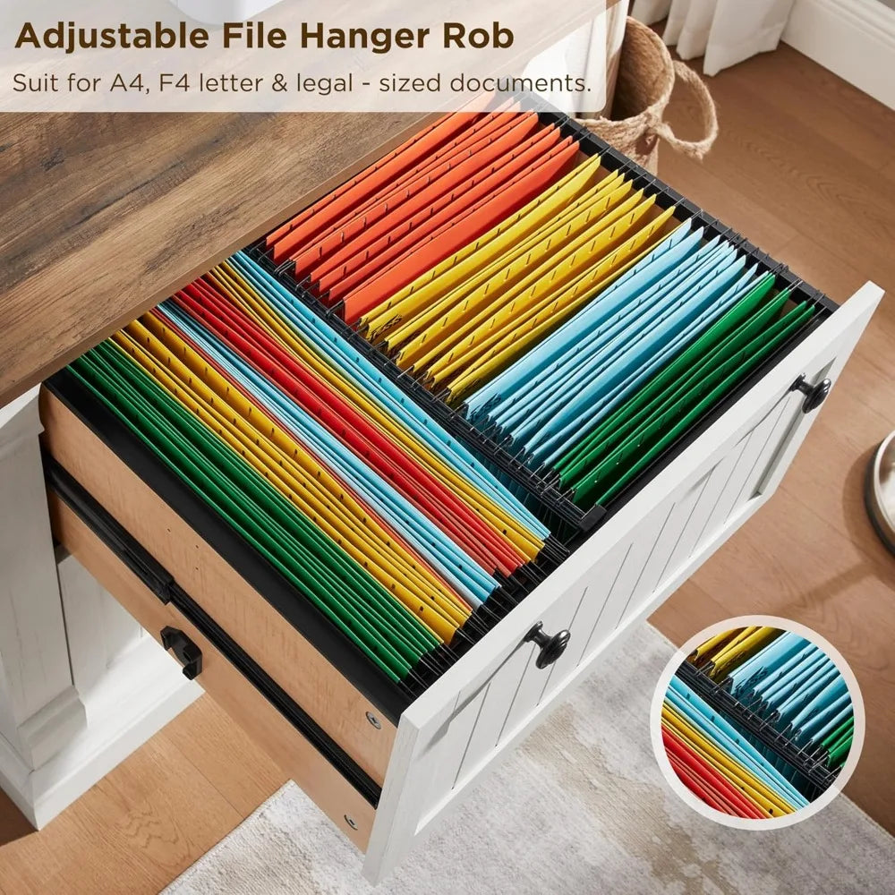 30" Lateral Filing Cabinet with Hanging File Folders