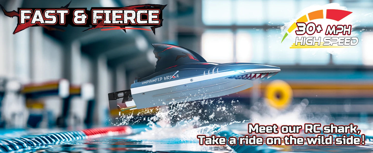 RC Shark Boat DE 2104 SHARK 48+ km/h Self-Rising