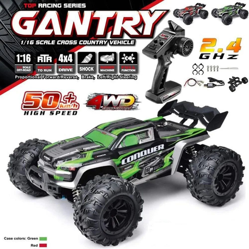 2024 New 1:16 Scale Large RC Control Car 2.4G 4WD Off Road Monster Truck