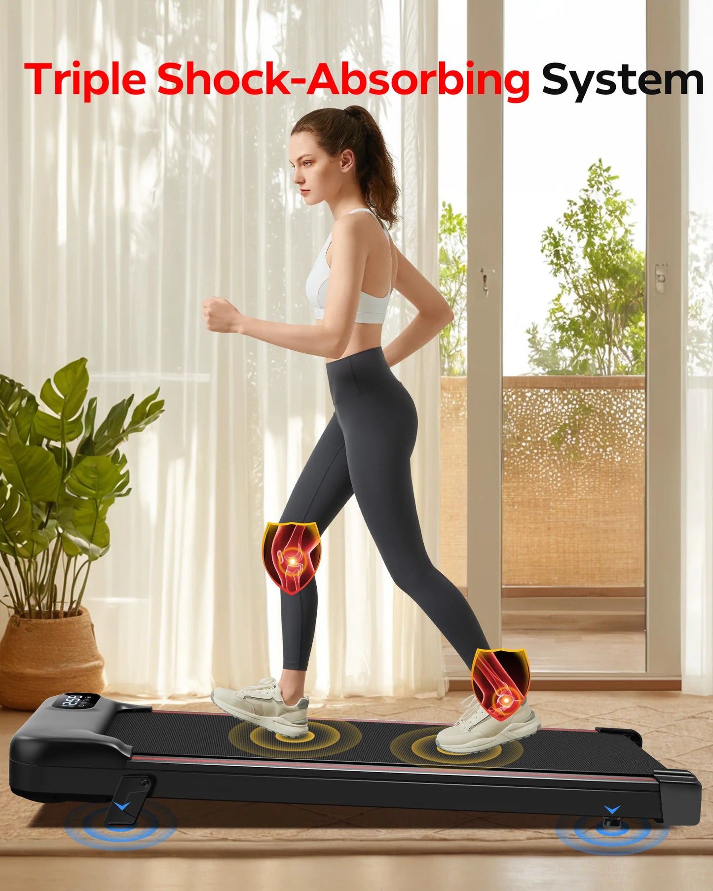 2.5 HP Incline Triple Knee Protection, with App and Remote Controls