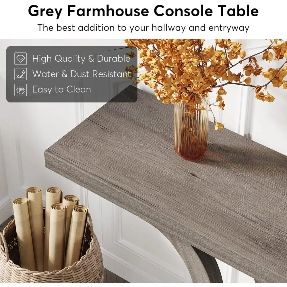 55 Inch Wood Console Table