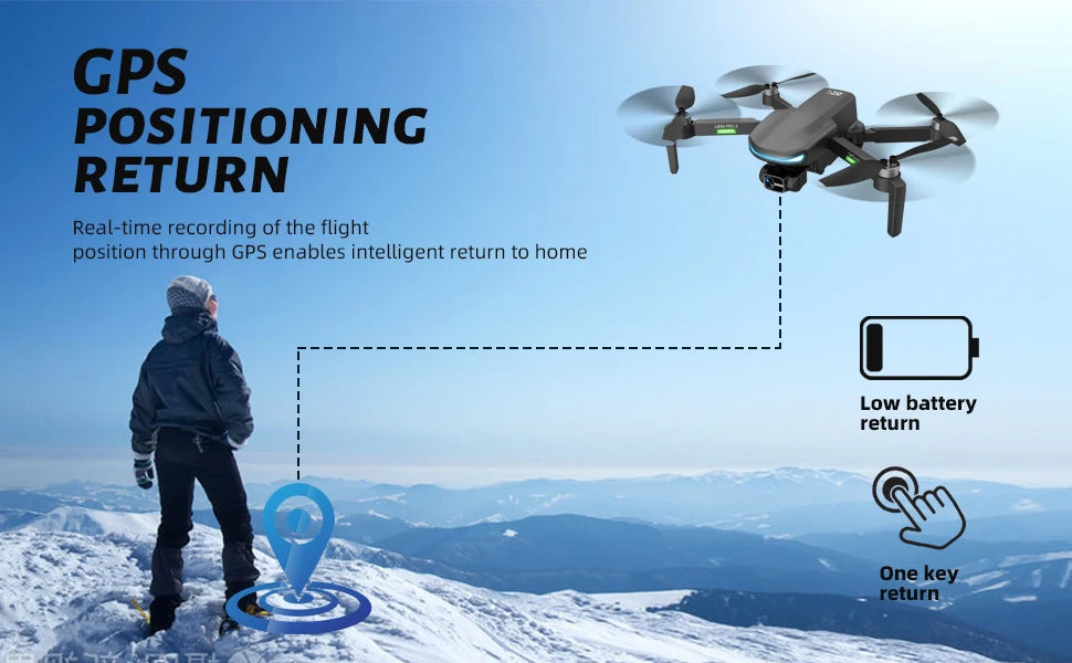 GPS Drone with 4k Camera for Adults 5G Wi-Fi Transmission