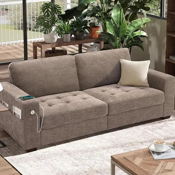 89" Sofa with Medium Firm Seat Cushion and Removable Cover