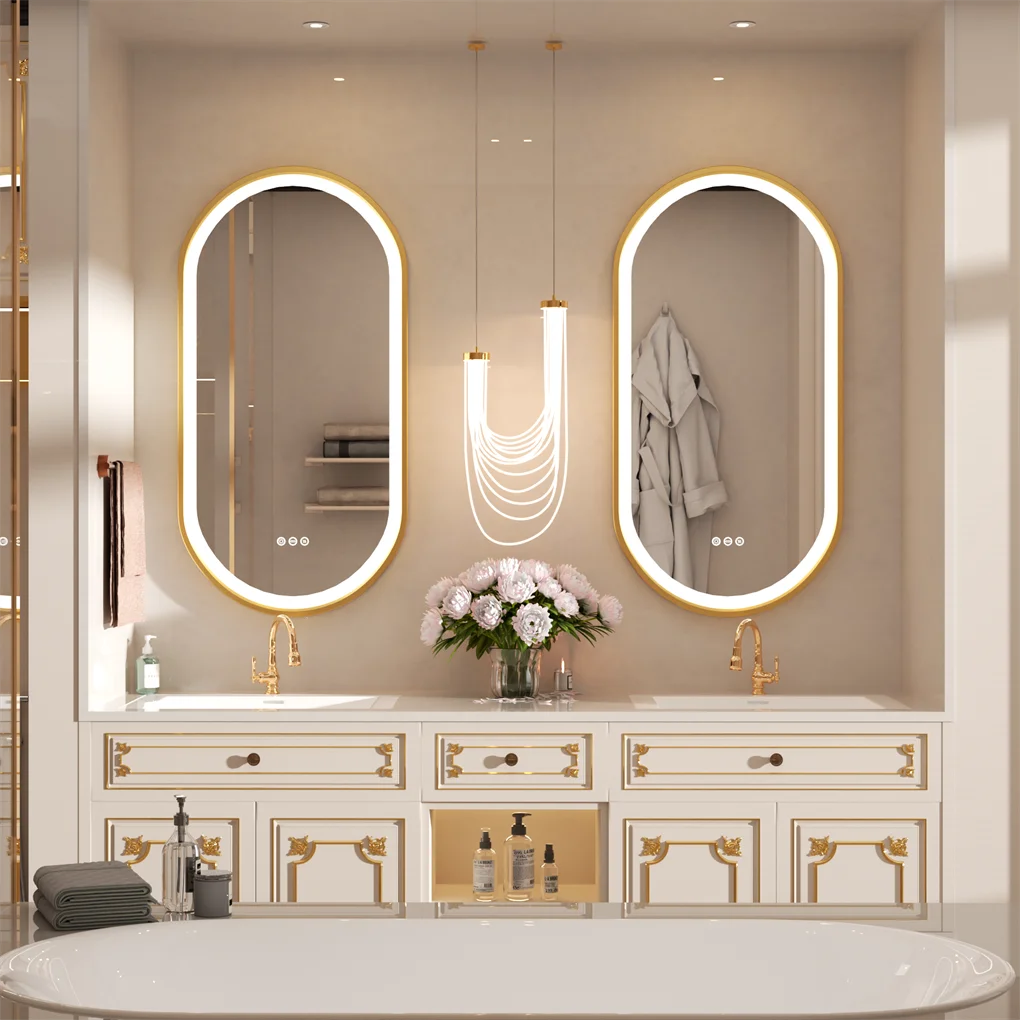Luxury Oval Led Illuminated Bathroom Mirror