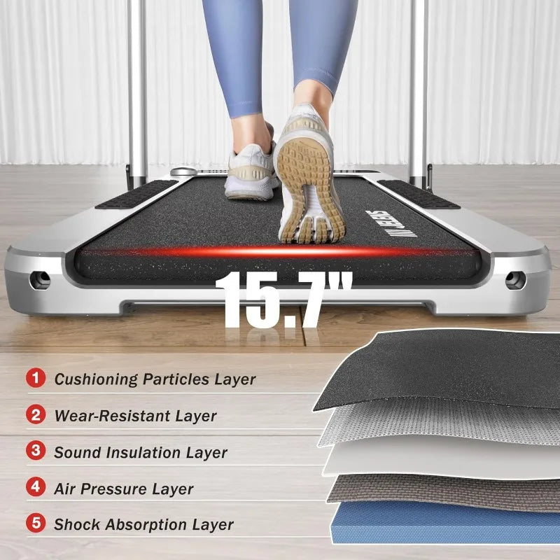 2.5HP Home Folding Treadmills with Incline and Gesture Sensing Control