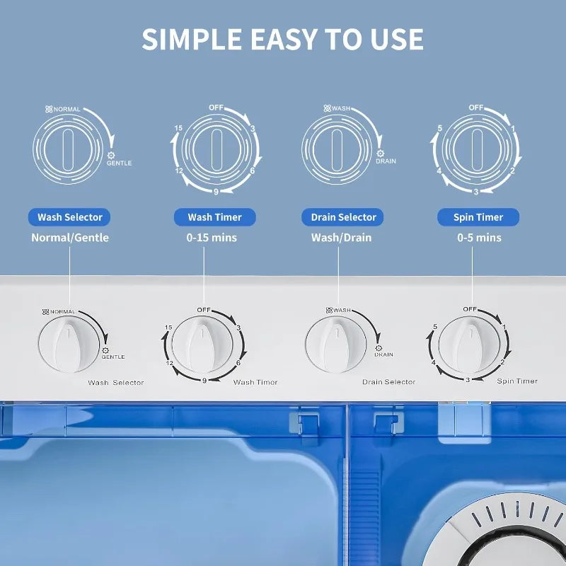 40Lbs Compact Washing machine