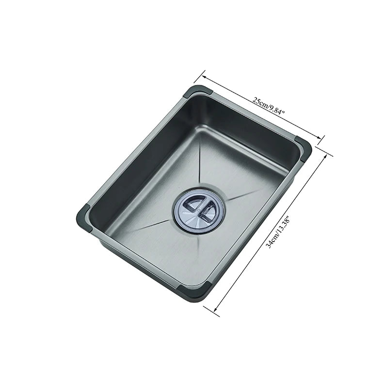 304 Stainless Steel Waterfall Kitchen Sink with Digital Display