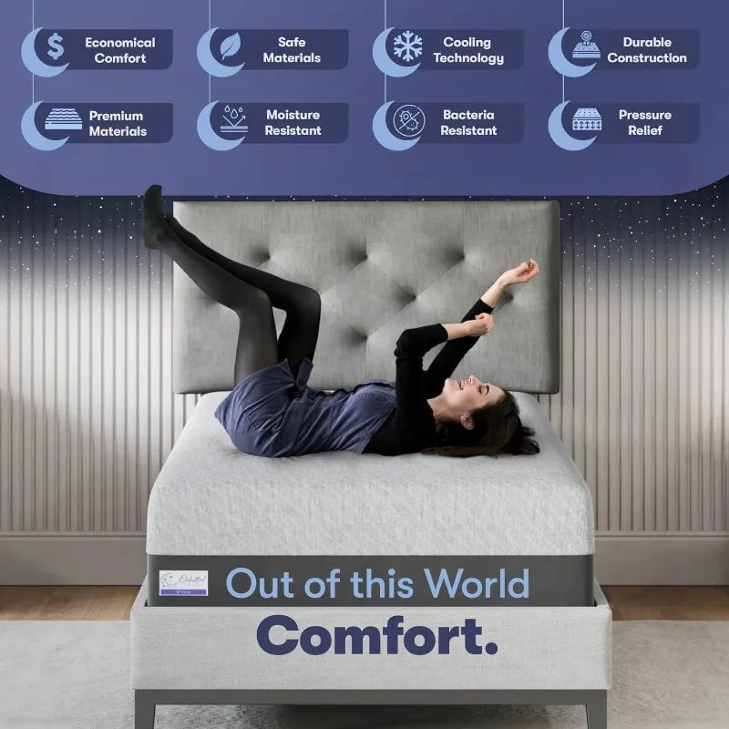 8-inch Firm - TwinGel Memory Foam Mattress in a Box