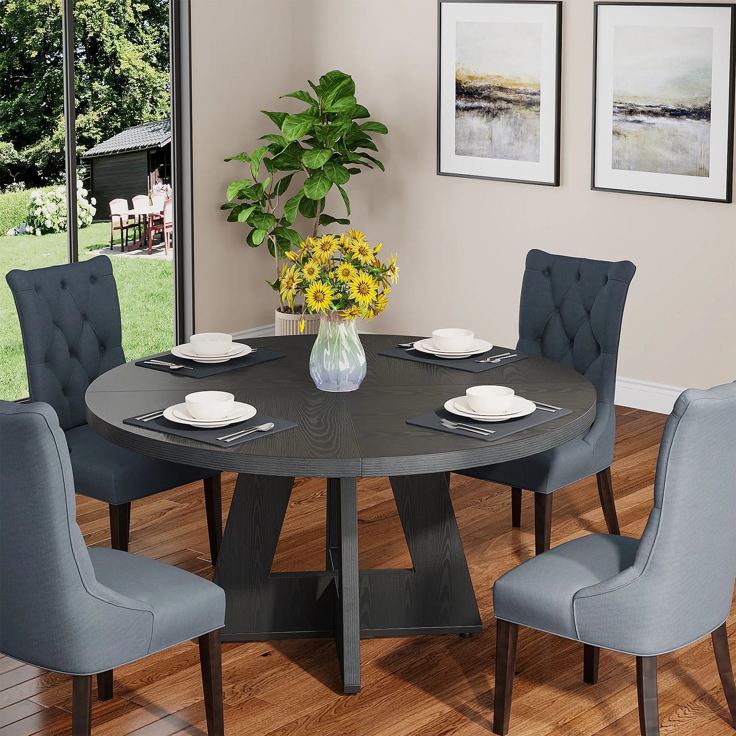 47 Inch Round Dining Table