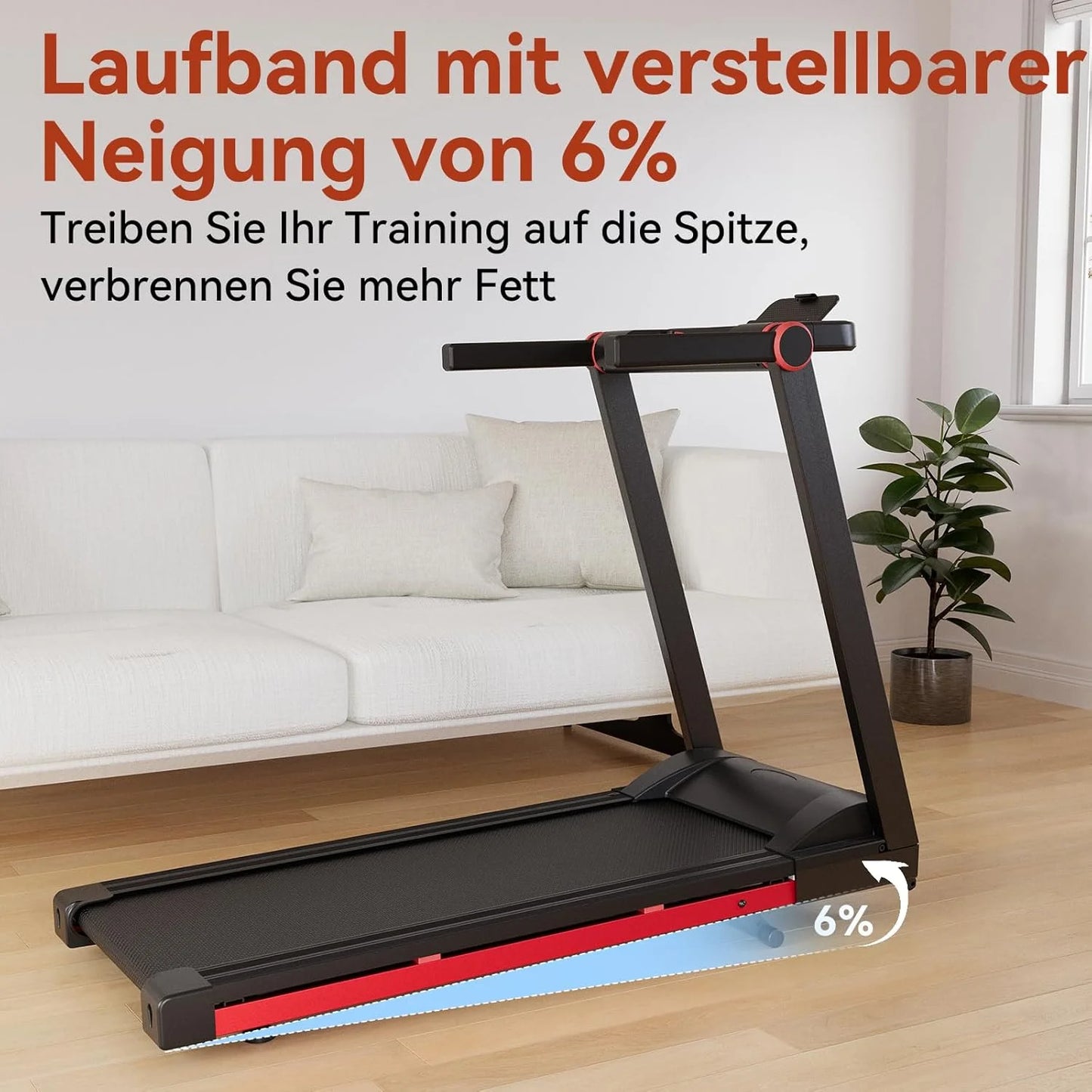 350lbs Adjustable Foldable Treadmill,10MPH Exercise Machine