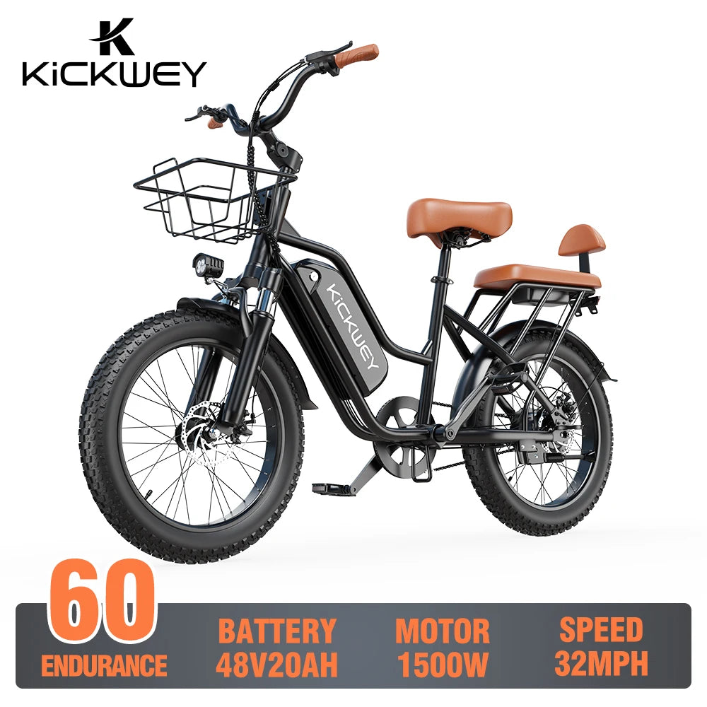 32MPH Electric Mountain Bike with a 50-mile range