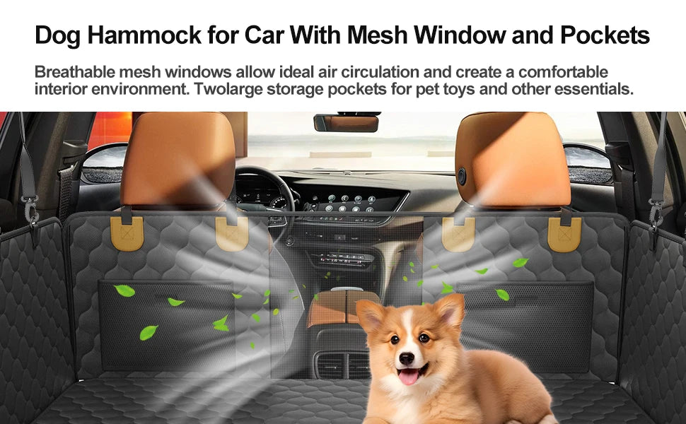 Waterproof Foldable Dog Seat Safety Protector.
