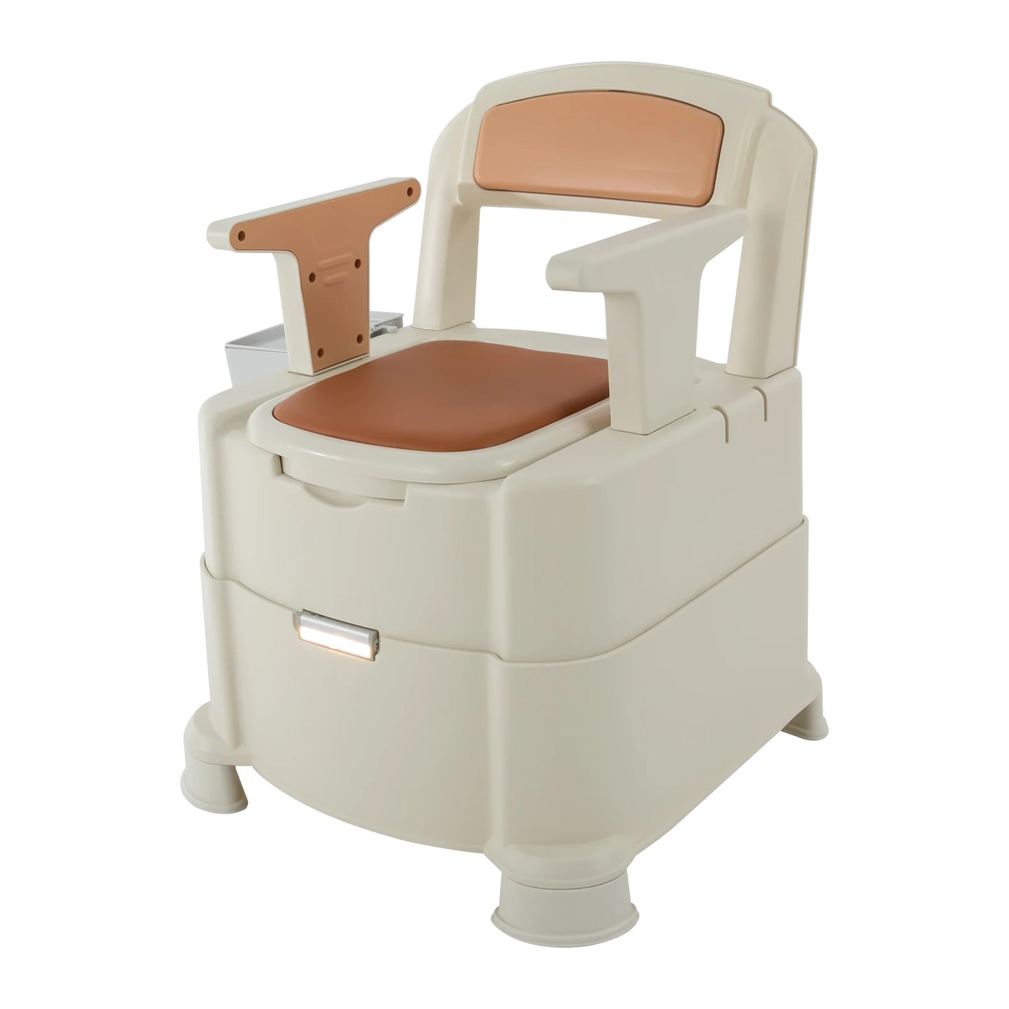 Bedside Commode Toilet with Sensor Night Light