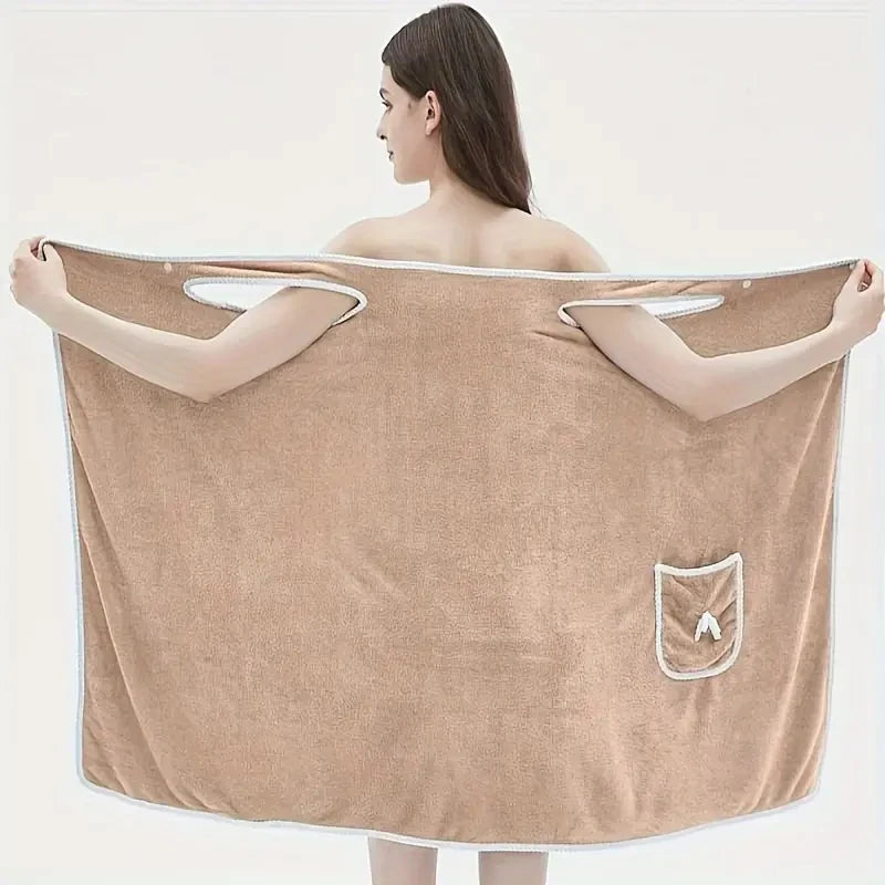 Wearable Bath Towel Skirt for Adults.