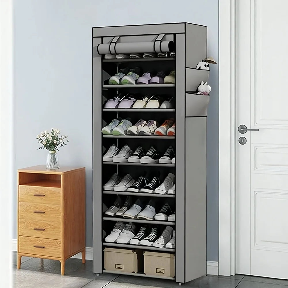 10-Layer Sturdy Shoe Rack - Holds 18-22 Pairs