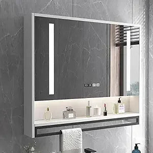 Medicine cabinet with HD mirror and anti-fog