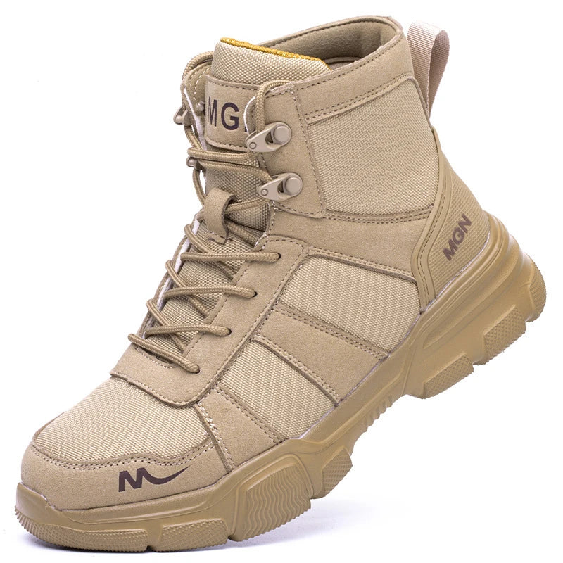 Men Steel Toe Shoes Puncture-Proof Sneakers