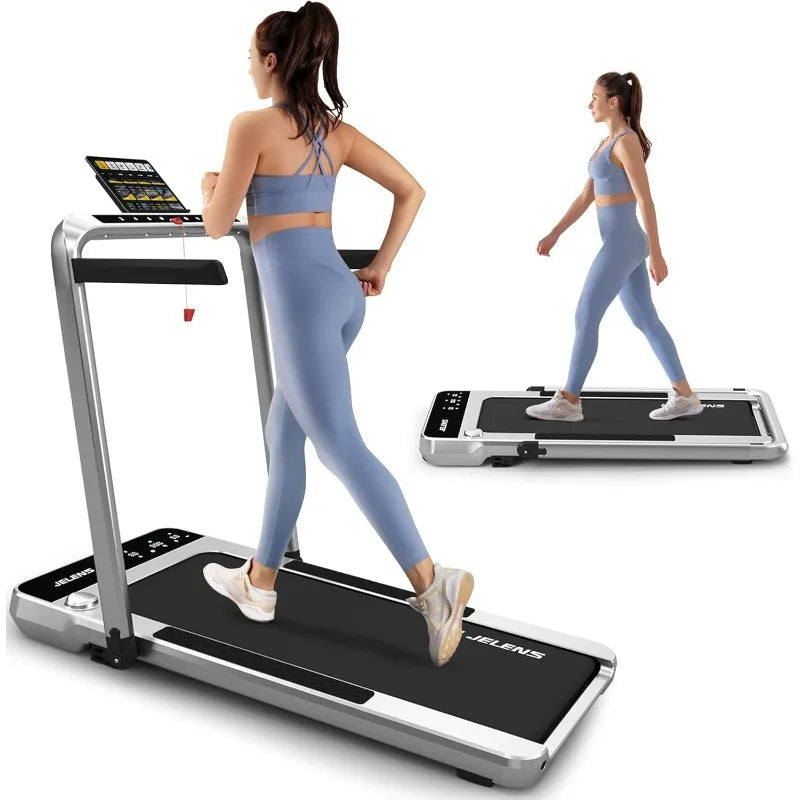 2.5HP Home Folding Treadmills with Incline and Gesture Sensing Control
