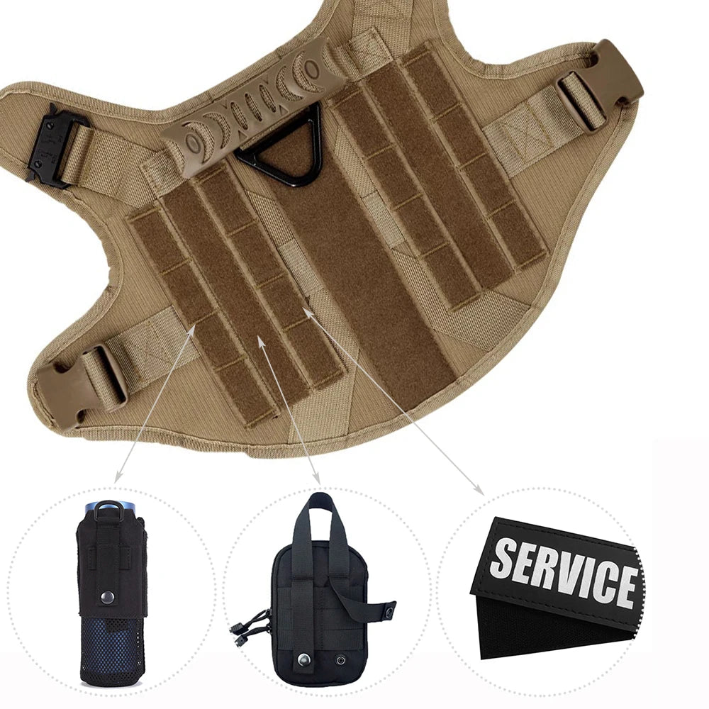 Training Walking Vest Dog Harness and Collar for Medium Large Dogs