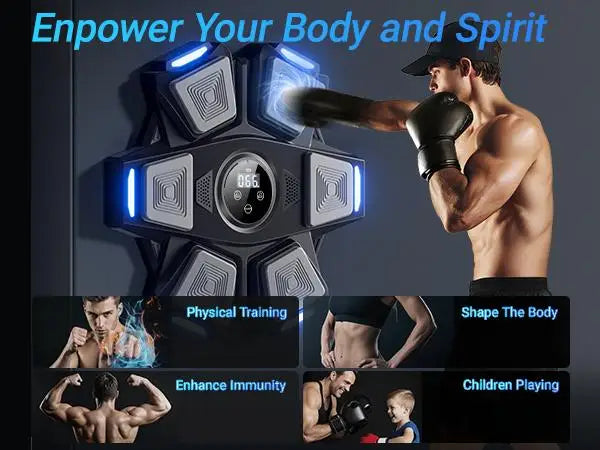 Musical boxing machine, suitable for both adults and children