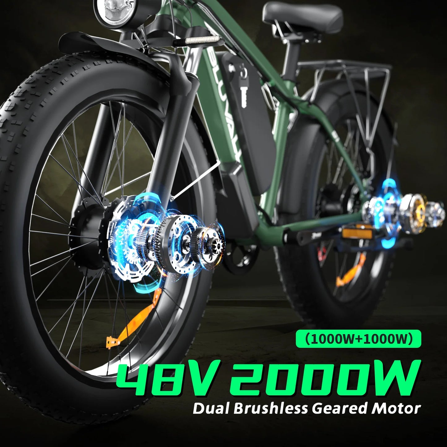 35 MPH High Speed, Electric Bike for All-Terrain