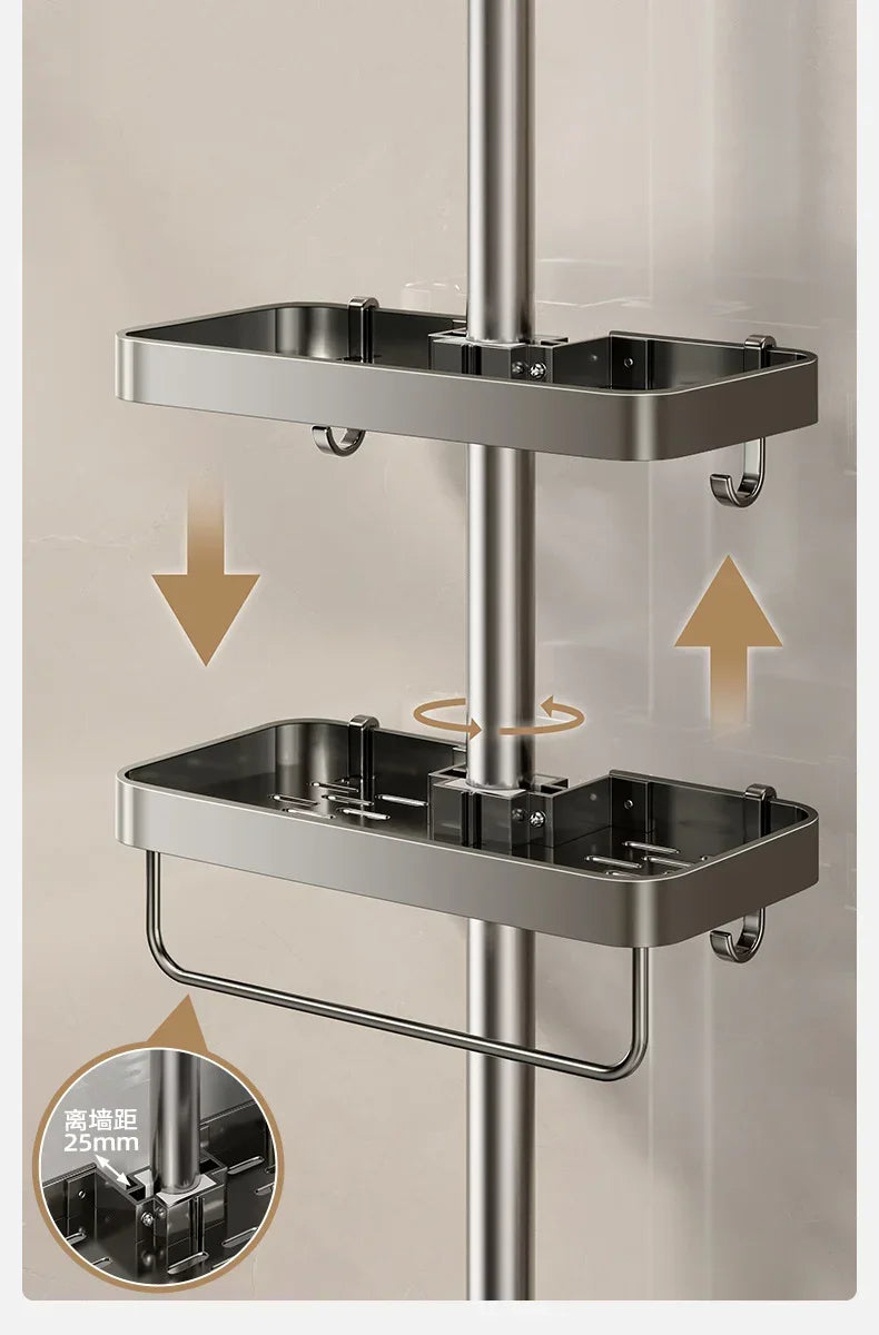 Bathroom Shower Shampoo Organizer Storage Shelf