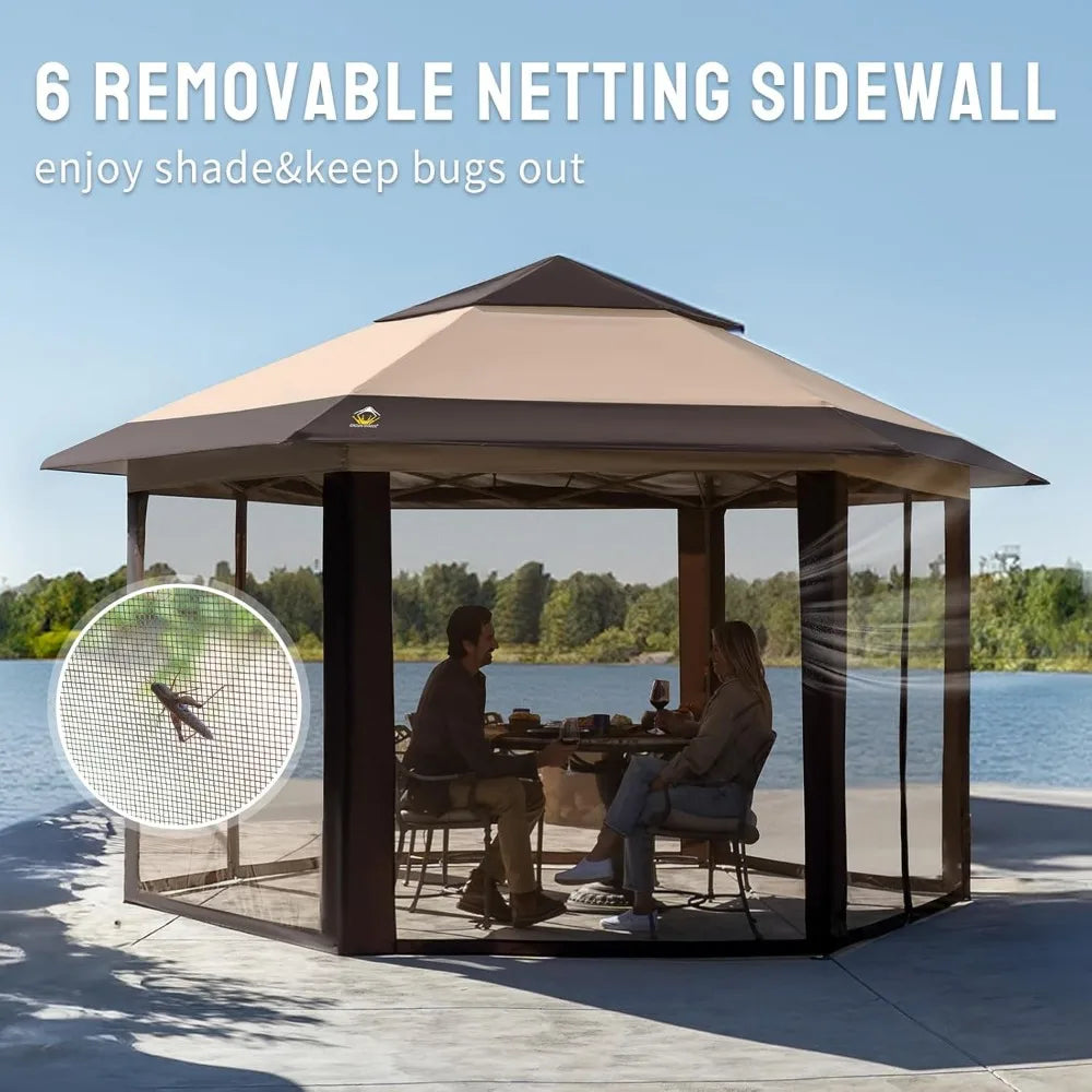 16x16 Pop up Gazebo with Mosquito Nettings