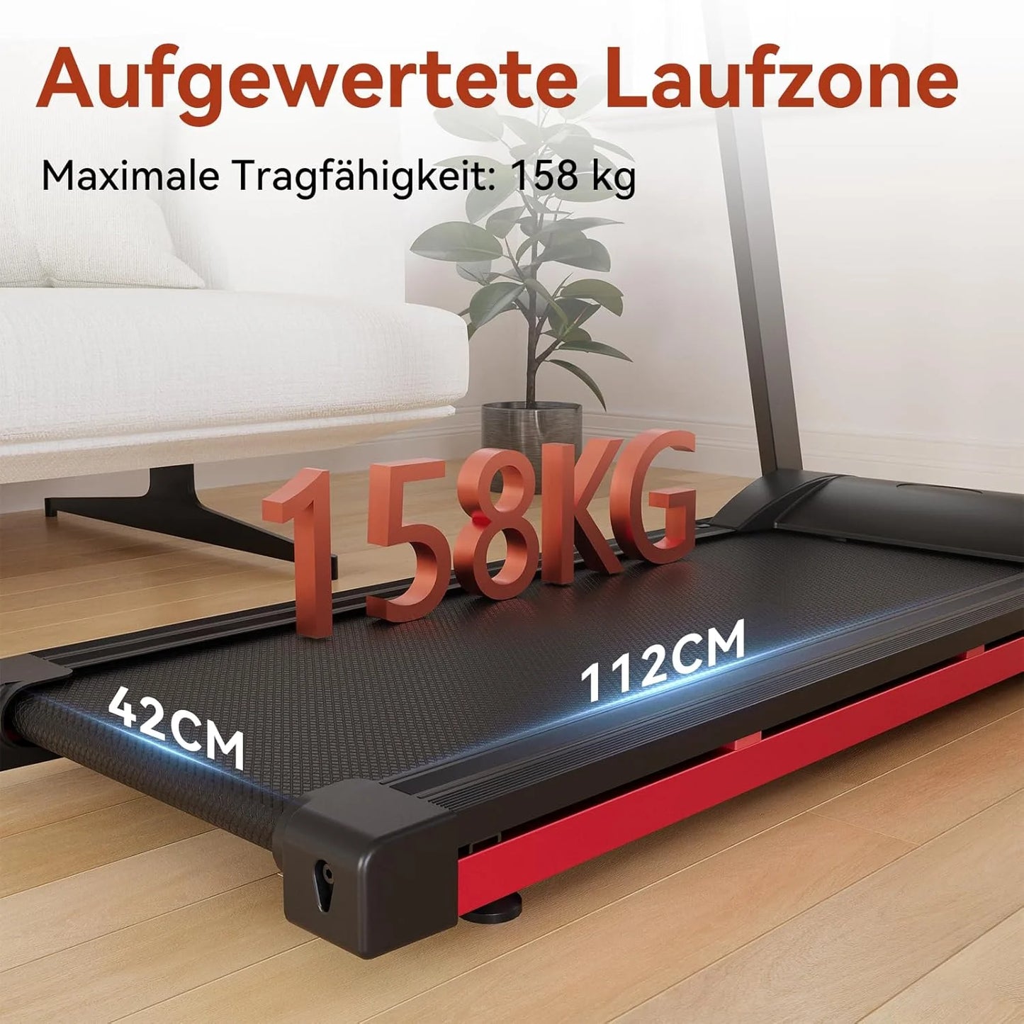 350lbs Adjustable Foldable Treadmill,10MPH Exercise Machine