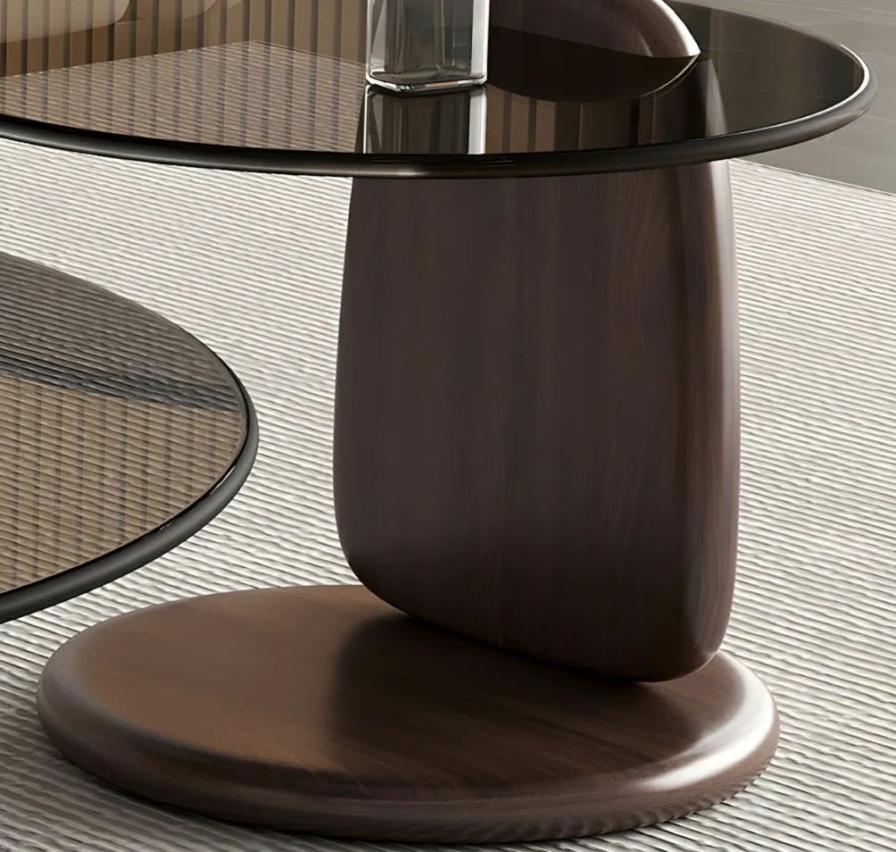 Smoked Glass Coffee Table Set