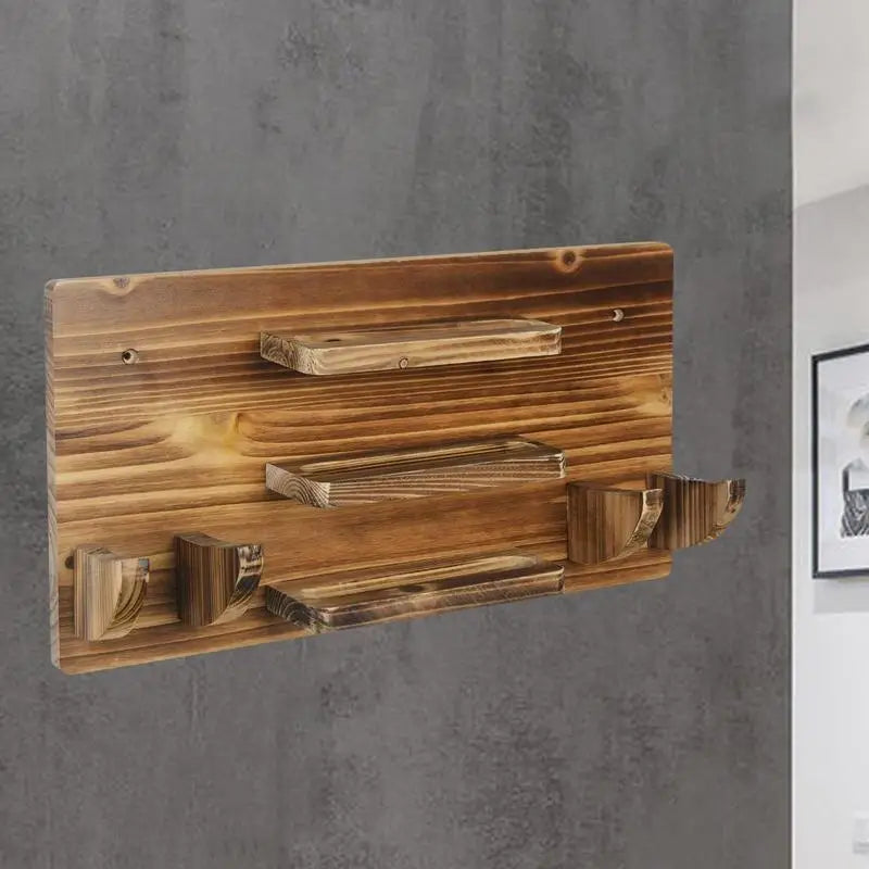 Large Capacity Wooden Table Tennis Paddle Display Holder