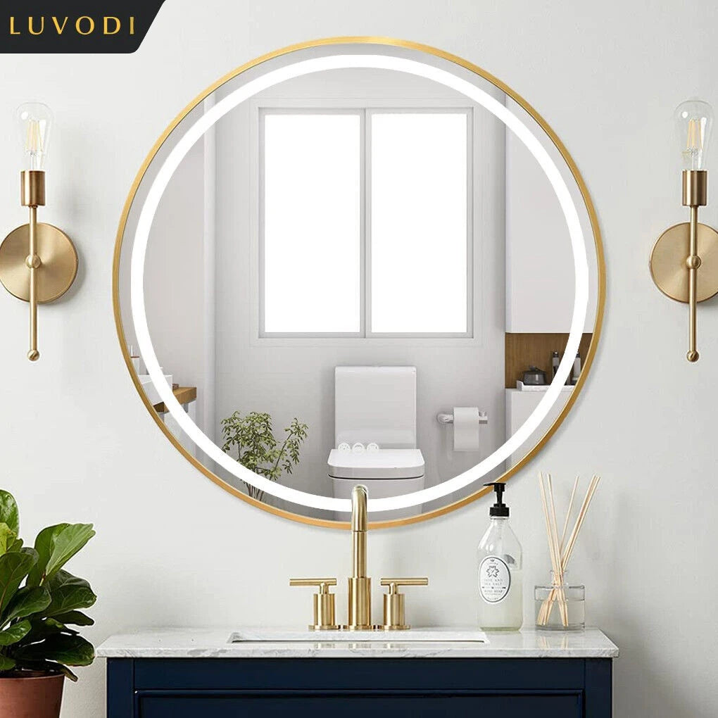 Bathroom Dimmable Fogless Mirror with Detachable Rope
