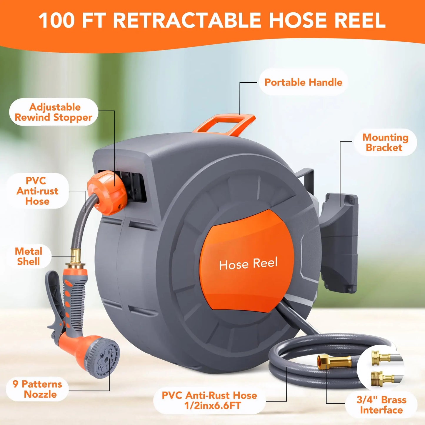 Built to Last, Garden Retractable Hose Reel