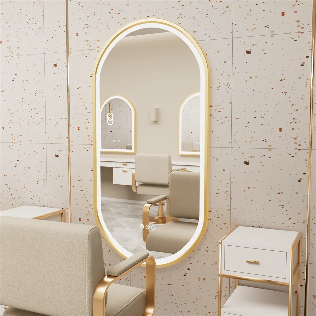 Luxury Oval Led Illuminated Bathroom Mirror