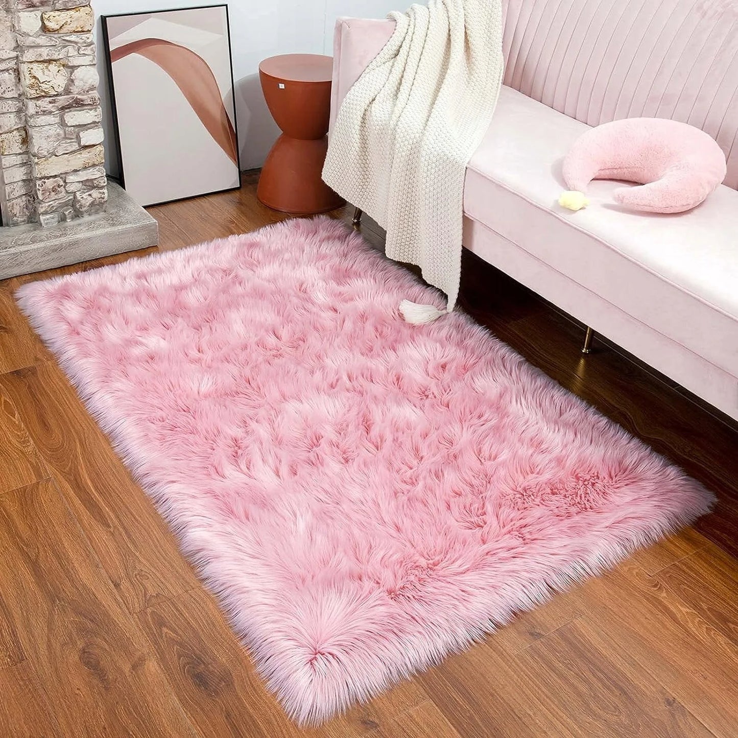 Thicken dense Faux Fur Rug decoration carpets for living room rugs long plush carpet for Bedroom home decor floor mats