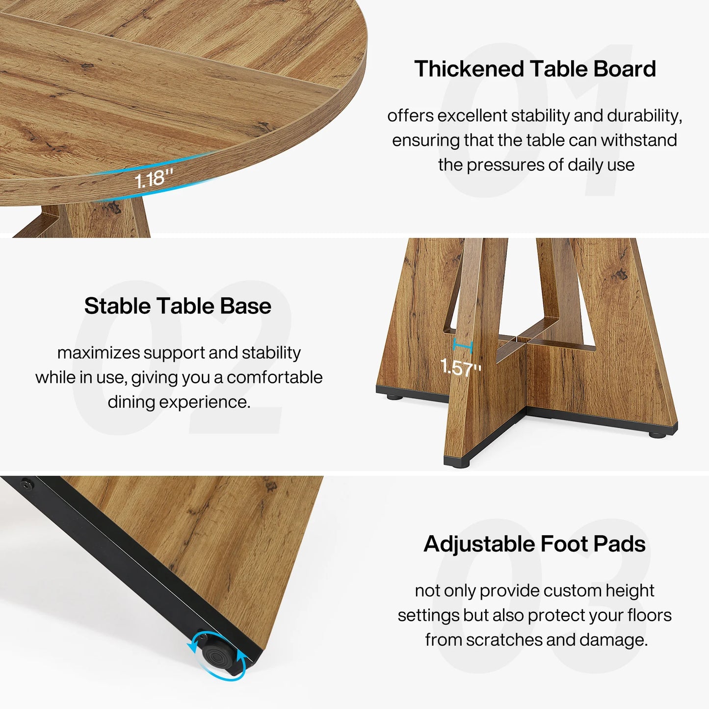 47 Inch Round Dining Table