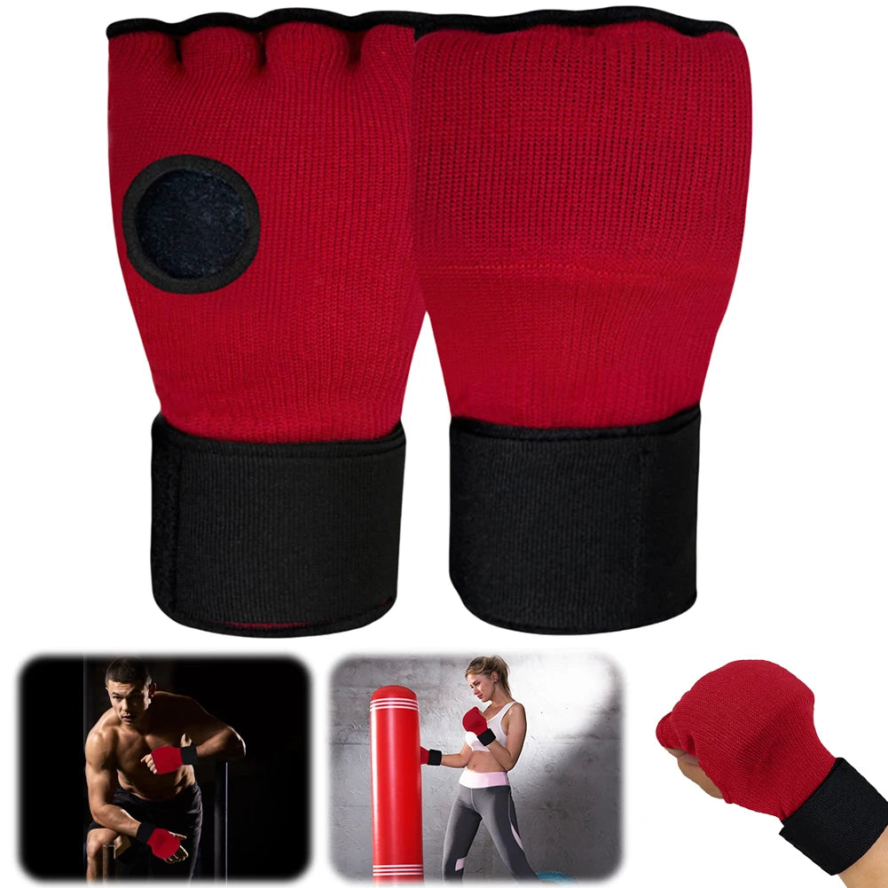 Hand wrapped Gel Boxing Gloves for Punching Speed Bag