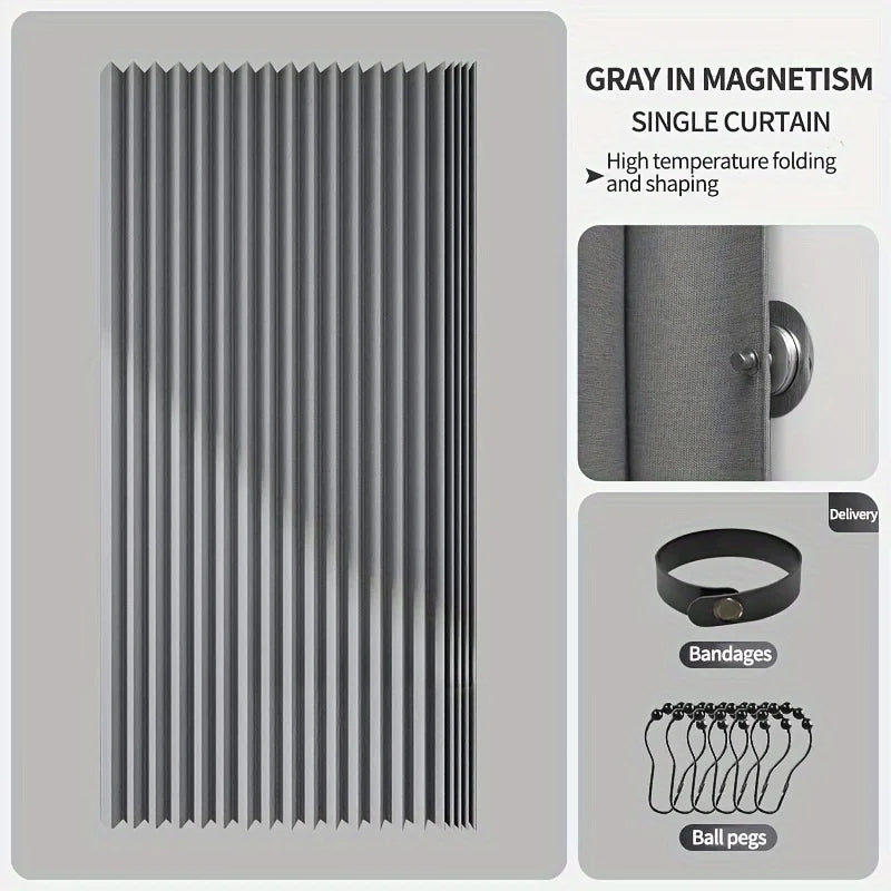 Foldable Magnetic Shower Curtain