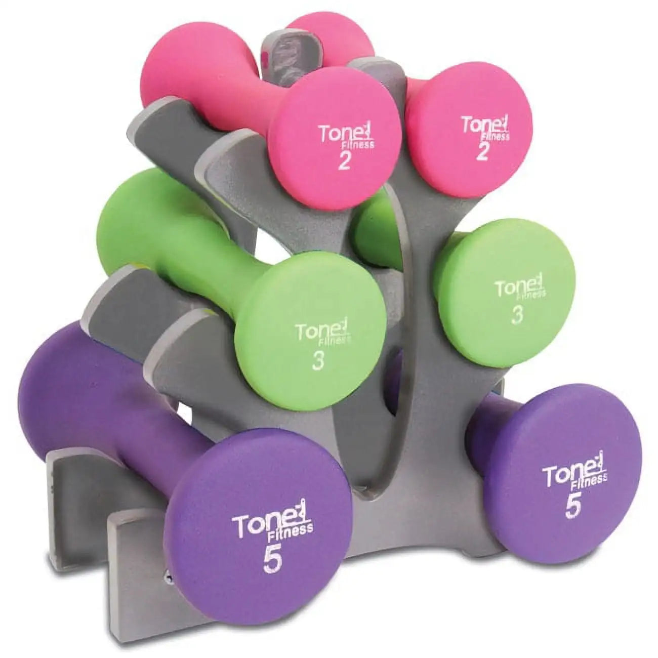 20 lb. Hourglass Neoprene Dumbbell Set