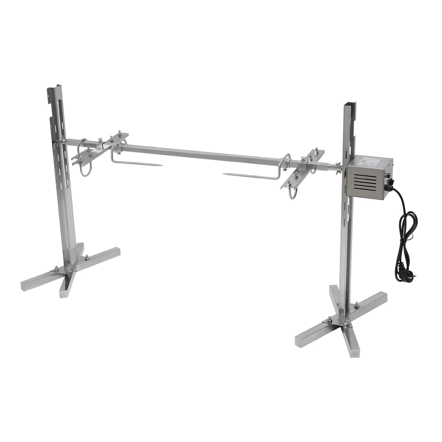 53" Electric BBQ Rotisserie Grill Kit, for Roasting Pig Lamb