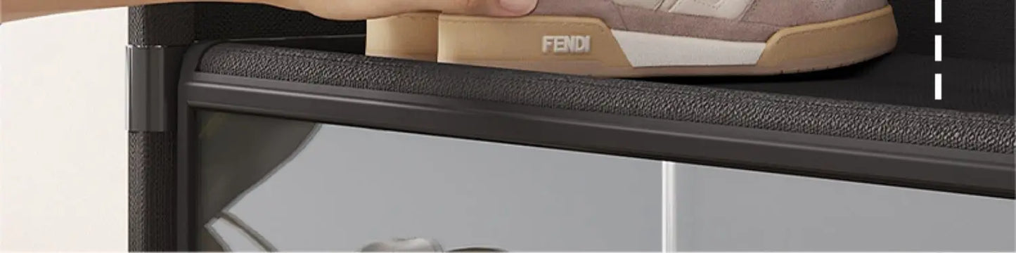 Multi-layer Shoe Cabinet Organizer with Clear Lid