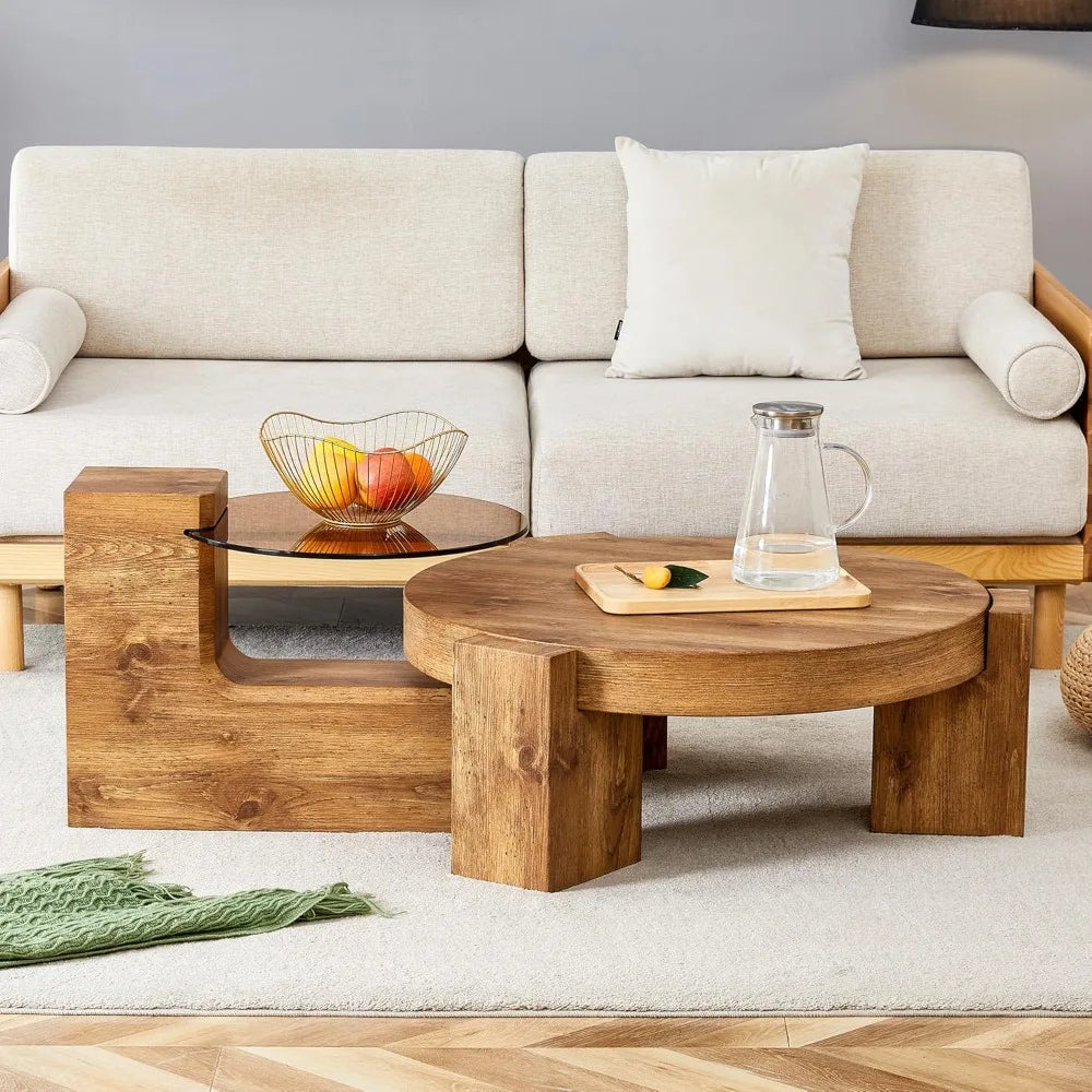 2 in 1 Detachable Small Center Table Set