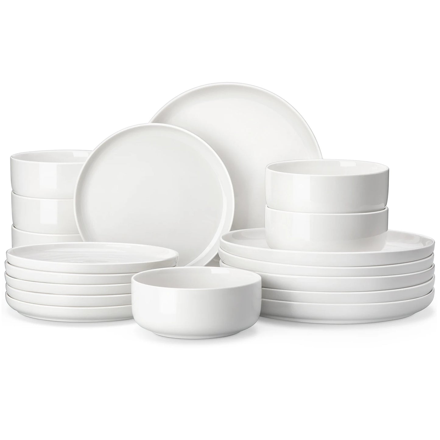 18/36-Piece Ceramic Plate Porcelain Dinnerware Set