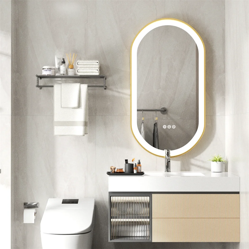 Luxury Oval Led Illuminated Bathroom Mirror